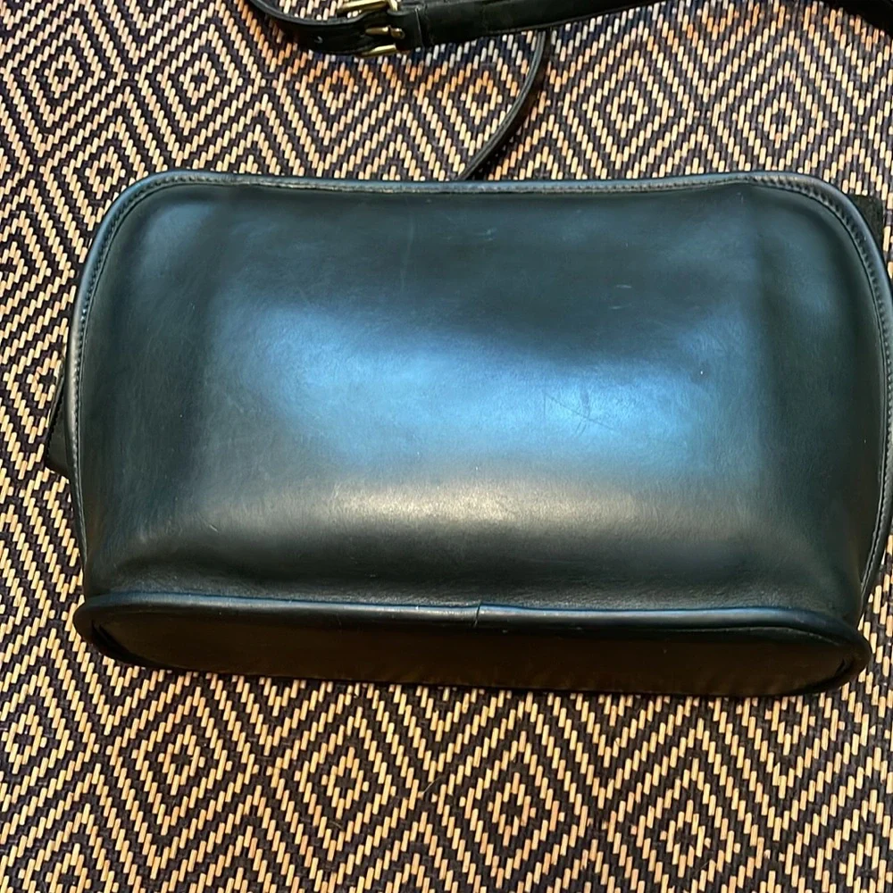 Vintage Coach Oliver bag 9902 FOREST GREEN with brass
